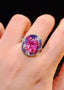 14K GOLD 4.15 CT NATURAL TOURMALINE & DIAMOND RING