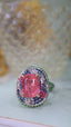 14K GOLD 4.15 CT NATURAL TOURMALINE & DIAMOND RING