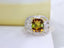 14K GOLD 3.82 CTW NATURAL TOURMALINE & DIAMOND RING