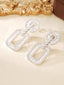 14K GOLD 3.90 CTW NATURAL H DIAMOND EARRINGS