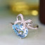 14K GOLD 1.58 CTW NATURAL AQUAMARINE & DIAMOND RING