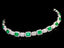 14K GOLD 6.11 CTW VIVID GREEN NATURAL EMERALD & DIAMOND BRACELET