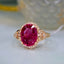 14K GOLD 2.91 CT NATURAL TOURMALINE & DIAMOND RING