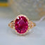 14K GOLD 2.91 CT NATURAL TOURMALINE & DIAMOND RING