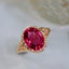 14K GOLD 2.91 CT NATURAL TOURMALINE & DIAMOND RING