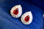 14K GOLD 2.14 CTW NATURAL RUBY & DIAMOND EARRINGS