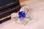 14K GOLD 2.80 CTW NATURAL SAPPHIRE & DIAMOND RING