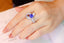 14K GOLD 2.80 CTW NATURAL SAPPHIRE & DIAMOND RING