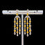 14K GOLD 3.23 CTW NATURAL YELLOW DIAMOND & DIAMOND EARRINGS