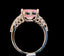 14K GOLD 2.90 CTW NATURAL MORGANITE & DIAMOND RING