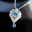 14K GOLD 3.09 CTW NATURAL AQUAMARINE & DIAMOND PENDANT