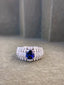 14K GOLD 2.59 CTW VIVID BLUE NATURAL SAPPHIRE & DIAMOND RING