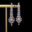 14K GOLD 2.71 CTW NATURAL YELLOW DIAMOND & DIAMOND EARRINGS