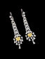 14K GOLD 2.71 CTW NATURAL YELLOW DIAMOND & DIAMOND EARRINGS