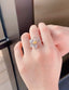 14K GOLD 0.88 CTW NATURAL YELLOW DIAMOND & DIAMOND RING