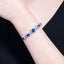 14K GOLD 8.97 CTW NATURAL SAPPHIRE & DIAMOND BRACELET