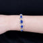 14K GOLD 8.97 CTW NATURAL SAPPHIRE & DIAMOND BRACELET