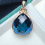 14K GOLD 52.7 CT NATURAL TOPAZ & DIAMOND PENDANT