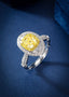 14K GOLD 2.21 CTW NATURAL YELLOW DIAMOND & DIAMOND RING