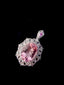 14K GOLD 3.07 CTW NATURAL MORGANITE & DIAMOND PENDANT