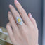 14K GOLD 3.38 CTW NATURAL YELLOW DIAMOND & DIAMOND RING