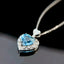 14K GOLD 1.21 CTW NATURAL AQUAMARINE & DIAMOND PENDANT