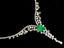 14K GOLD 7.75 CTW VIVID GREEN NATURAL EMERALD & DIAMOND NECKLACE