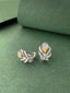 14K GOLD 0.65 CTW NATURAL YELLOW DIAMOND & DIAMOND EARRINGS