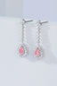 GIA CERTIFIED 14K GOLD 1.57 CTW NATURAL PINK DIAMOND & DIAMOND EARRINGS