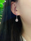 GIA CERTIFIED 14K GOLD 1.57 CTW NATURAL PINK DIAMOND & DIAMOND EARRINGS