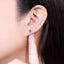 14K GOLD 0.49 CTW VIVID GREEN NATURAL EMERALD & DIAMOND EARRINGS