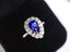 14K GOLD 2.15 CTW NATURAL SAPPHIRE & DIAMOND RING