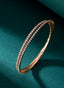 14K GOLD 2.78 CT NATURAL H DIAMOND BANGLE