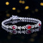 14K GOLD 1.76 CTW NATURAL RUBY & DIAMOND BRACELET