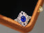 14K GOLD 1.76 CTW NATURAL SAPPHIRE & DIAMOND RING