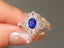 14K GOLD 1.76 CTW NATURAL SAPPHIRE & DIAMOND RING