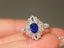 14K GOLD 1.76 CTW NATURAL SAPPHIRE & DIAMOND RING