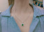 14K GOLD 3.24 CTW NATURAL EMERALD & DIAMOND PENDANT