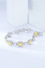 14K GOLD 4.11 CTW NATURAL YELLOW DIAMOND & DIAMOND BRACELET