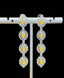 14K GOLD 4.01 CTW NATURAL YELLOW DIAMOND & DIAMOND EARRINGS