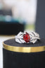 14K GOLD 1.18 CTW NATURAL RUBY & DIAMOND RING