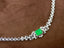 14K GOLD 4.07 CTW VIVID GREEN NATURAL EMERALD & DIAMOND NECKLACE