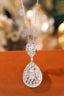 14K GOLD 1.40 CT NATURAL H DIAMOND NECKLACE