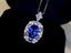 14K GOLD 1.80 CTW NATURAL SAPPHIRE & DIAMOND PENDANT