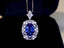 14K GOLD 1.80 CTW NATURAL SAPPHIRE & DIAMOND PENDANT