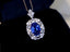 14K GOLD 1.80 CTW NATURAL SAPPHIRE & DIAMOND PENDANT