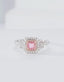 GIA CERTIFIED 14K GOLD 0.63 CTW NATURAL PINK DIAMOND & DIAMOND RING