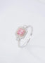 GIA CERTIFIED 14K GOLD 0.63 CTW NATURAL PINK DIAMOND & DIAMOND RING