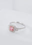 GIA CERTIFIED 14K GOLD 0.63 CTW NATURAL PINK DIAMOND & DIAMOND RING