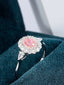 14K GOLD 0.88 CTW NATURAL PINK DIAMOND & DIAMOND RING